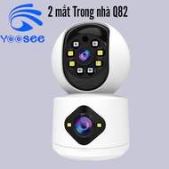 YooSee IP Camera with 2 eyes - VIEW 2 SHAPES - Rotate 360 Talk - Color night vision - new model with