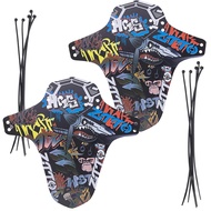 Bike Fender, MTB Mud Guard Front and Rear Compatible Bicycle Mud Guard Set Downhill Mountain Bike Mu