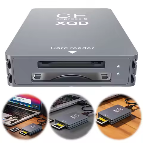 10Gbps CFexpress XQD SD Cards Reader 3-in-1 CFexpress Type B Card Readers Adapter for Professional F
