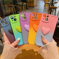 Gradation Rainbow Soft Silicone Phone Case For Xiaomi 11 Lite 10T Pro 11T Candy Color Shockproof Back Cover For Xiaomi Mix 4 5G