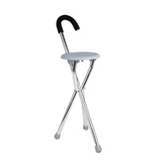 Saklay Folding Cane With Seat Portable Light Weight Tongkat Kerusi Lipat Stool Crutch Tripod Stick C