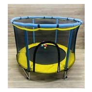 Trampoline Bounce Bed for Kids and Adults with Safety Net Indoor/Outdoor Fitness Trampoline Bounce