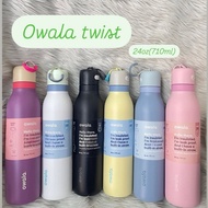 **Owala FreeSip Twist 24oz (710ml) Water Bottle - Twist Lock Leakproof Lid, Vacuum Insulated Keeps C