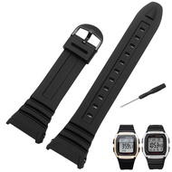 Watch Band Black Rubber Watch Strap 10076822 W-96H-1A W-96H-1B W-96H-2A W-96H-3A W-96H-4A2 W-96H-4A 
