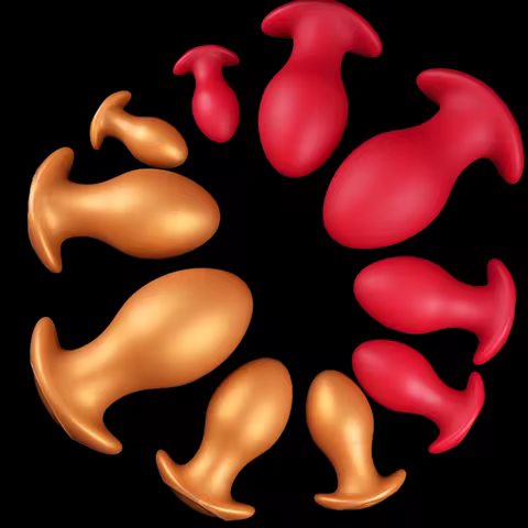 Comfortable Anal Plug Large Silicone Anus Dildos Soft Wearable Anus Balls Men Anal Dilator Women Vag