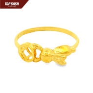 Top Cash Jewellery 916 Gold Ancient Coin Design Ring