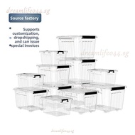 Koala HomeTransparent Storage Box Organizer Stackable Container Waterproof with Wheels 15L/40L/55L/8