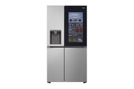 Tủ lạnh LG Instaview lấy nước ngoài UVnano 635L màu bạc GR-G257SV