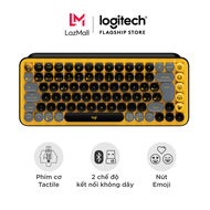 Bàn phím cơ không dây bluetooth | USB Logitech POP KEYS - với 8 phím emoji có thể điều chỉnh switch