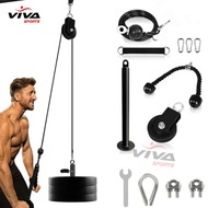 Pulley cable set for back, arms and shoulders, multi-function home gym equipment, gym cable pulling 