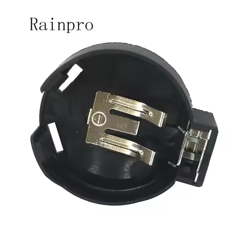 5PCS/LOT CR2450 2450 Coin Cell Button Battery Socket Holder Case 2 Pins Black.
