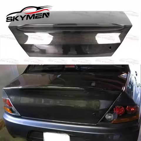 For Evolution EVO 7 8 9 Do Luck Style Carbon Fiber Glass Rear Trunk Car Accessories Kit Boot Lid For
