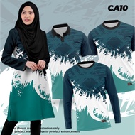 Baju Muslimah / T-Shirt Sublimation Terkini Jersey Muslimah Batik  Baju Lelaki Baju Perempuan Malaysia murah Labuh Plus Sizejersey Muslimah Microfibre Couple Set Viral 5XL Kanak