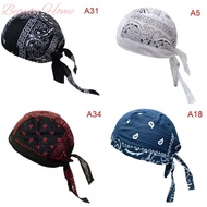 Pirate Hat Cotton Paisley Durag For Men Women Headwrap Durags Headscarf Soft Cap Accessories Hiphop