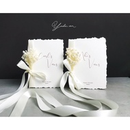 Vows book - Wedding promise card - Sample 30