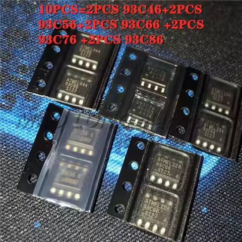 10PCS/LOT 93C46 93C56 93C66 93C76 93C86 SOP-8 Car storage chip {Each model 2pcs}