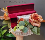 1 set Tapak Cincin + gelang Simple Hantaran Nikah Hantaran Tunang / Merisik