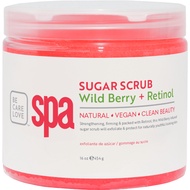 BCL SPA Sugar Scrub Brightening & Exfoliating Wild Berry and Retinol 16oz
