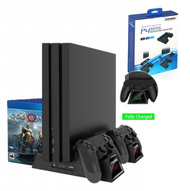 DOBE PS4/SLIM/PRO Console Cooling Fan Base Multifunctional Cooling Stand 12 Game Disc Slots for PS4/