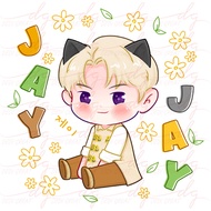 Totebag Enhypen Jay Jake Chibi Fanart Kpop Korea Lucu Kanvas Wanita TAs Serut Aesthetic