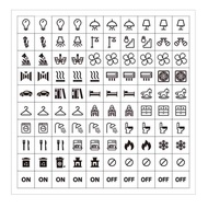 Cookware Symbol Stickers Electric Stove and Gas Stove Symbol Stickers Transparent PET Durable 8.1 RZ