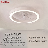 Swithun/ LED Ceiling fan with light 55cm 96W 220-240V Ceiling fan with remote control  Variable freq