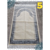 Turkish prayer mat imported from Aydin Sina with elegant motifs