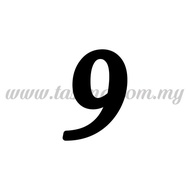 Balloon Sticker - Number "9" - Regular