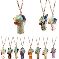7 Chakra Tree of Life Crystal Necklace