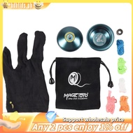 N12   Yoyo Unresponsive Professional Yoyo Aluminum Alloy Long Time  Yoyo with Yoyo Strings,Blue