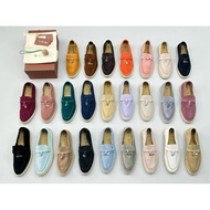 LP Women's Loafers - Business Casual Flat Shoes with Pendant Detail
