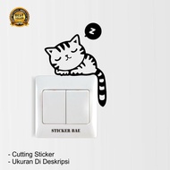 CAT sticker cat wall switch cutting sticker