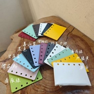 Plain Color M5/A8 Leather Zipper Bag, Small Fresh Zipper Bag Handbook Replacement Storage Bag