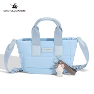 David Jones เสื้อดาวน์ผ้าน้ำหนักเบาสำหรับผู้หญิงคอลเลกชันใหม่2025ฤดูใบไม้ผลิฤดูร้อน-กระเป๋ามีที่จับ