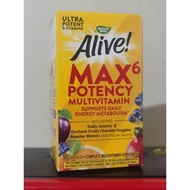 natures way Alive max 6 daily potency multivitamin c247 90 capsule c24 7 high vitamin c supplement