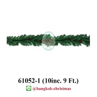 Pine Wire Size 10 Inches 9 Feet Natural Color Decorated With Trees (61052-1)