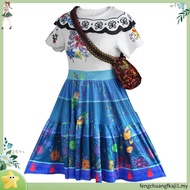 (Ready Stock) Encanto Inspired Mirabel Dress Costume for Kids & Adults Princess Cosplay Outfit Hallo
