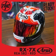 Helm Full Face Ara1 Rx-7X Rea Sb2 Sb 2 Rea Merah Ginal