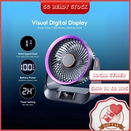 Portable Fan Strong Wind Desk Fan Rechargeable Table Fan Portable Standing Fan