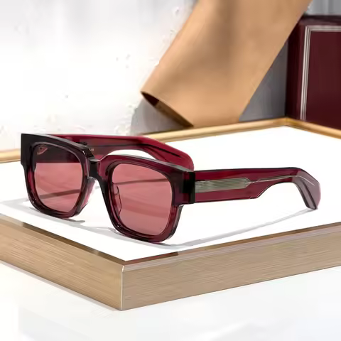 Ins Enzo Big Square Sunglasses for Men Women High Quality Thick Acetate Handmade Classical Vintage O