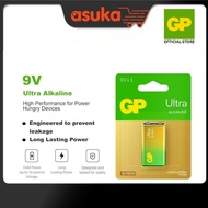 GP Ultra Alkaline Battery 9V [ Card of 1s ] (Applicable for Smart Tag/Max Tag)