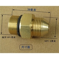 C. High Pressure Washer Pump Head Accessories Outlet Joint Water Pipe Joint 18mm Coarse Thread to 18
