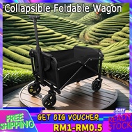 Collapsible Foldable Wagon Heavy Duty Utility Wagon for Sports Camping Shopping