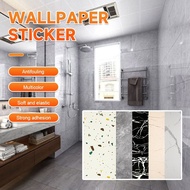 3D Marble Stickers 80 x 40cm waterproof wallpaper for bathroom PVC tiles Self Adhesive vinyl Home 墙贴