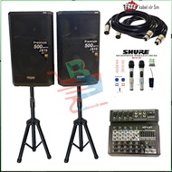 Paket Sound System Speaker Aktif Huper JS 10 + Mixer Ashley Original