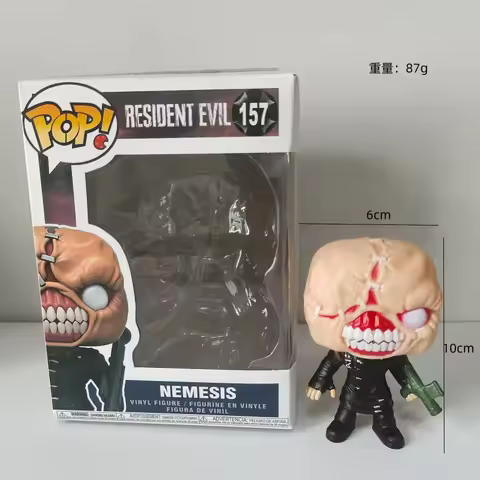 Funko Pop Resident Evil Vinyl Figures Leon Jill Nemesis Licker Tyrant Hunter Collectible Desktop Dec