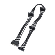SATA Power Splitter Cable, 15 Pin SATA to 4 SATA Power Splitter Cable Apply for HDD/SSD/Optical Driv