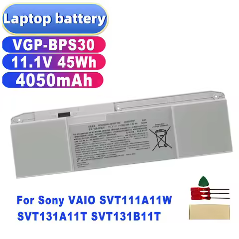 VGP-BPS30 Notebook Battery 11.1V 45Wh 48H Fast Ship Fit Sony VAIO SVT111A11W SVT131A11T SVT131B11T