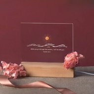 你從水中經過 以賽亞書43:2 恩典之光 聖經經文LED燈 經文禮物