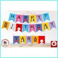 ✸ ✜ ♭ ☍ Customized Birthday Banner BTS BIRTHDAY BANNER || BT21 BIRTHDAY BANNER (with celebrant's na